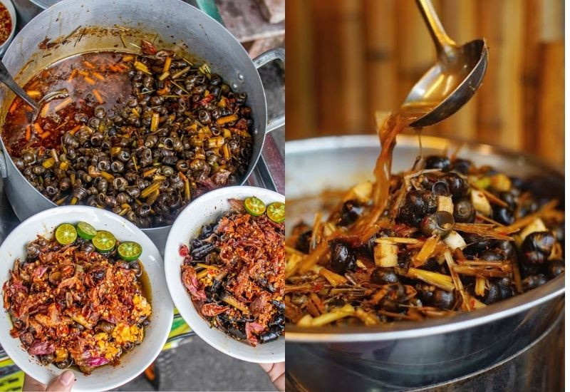 Ốc hút cay thơm, món ăn vặt được yêu thích tại Đà Nẵng (Ảnh: Sưu tầm)